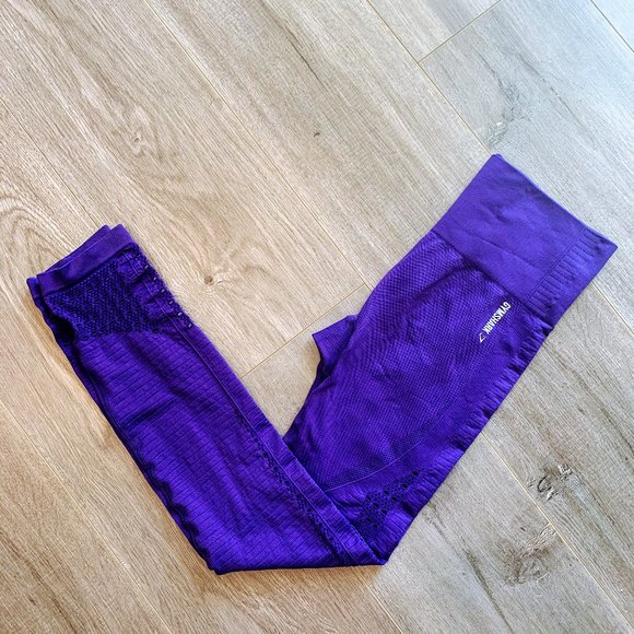 Gymshark Pants - Gymshark Indigo Energy Seamless leggings small